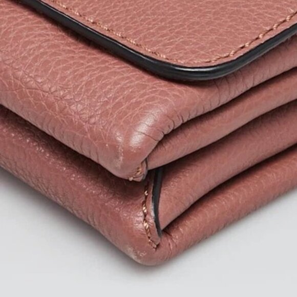 Valentino Brownish Leather Rockstud Va Va Voom Clutch Bag - Picture 4 of 11